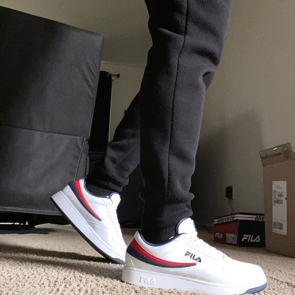 Fila white fashion sneakers for men